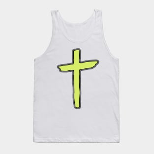 Lime Cross Tank Top